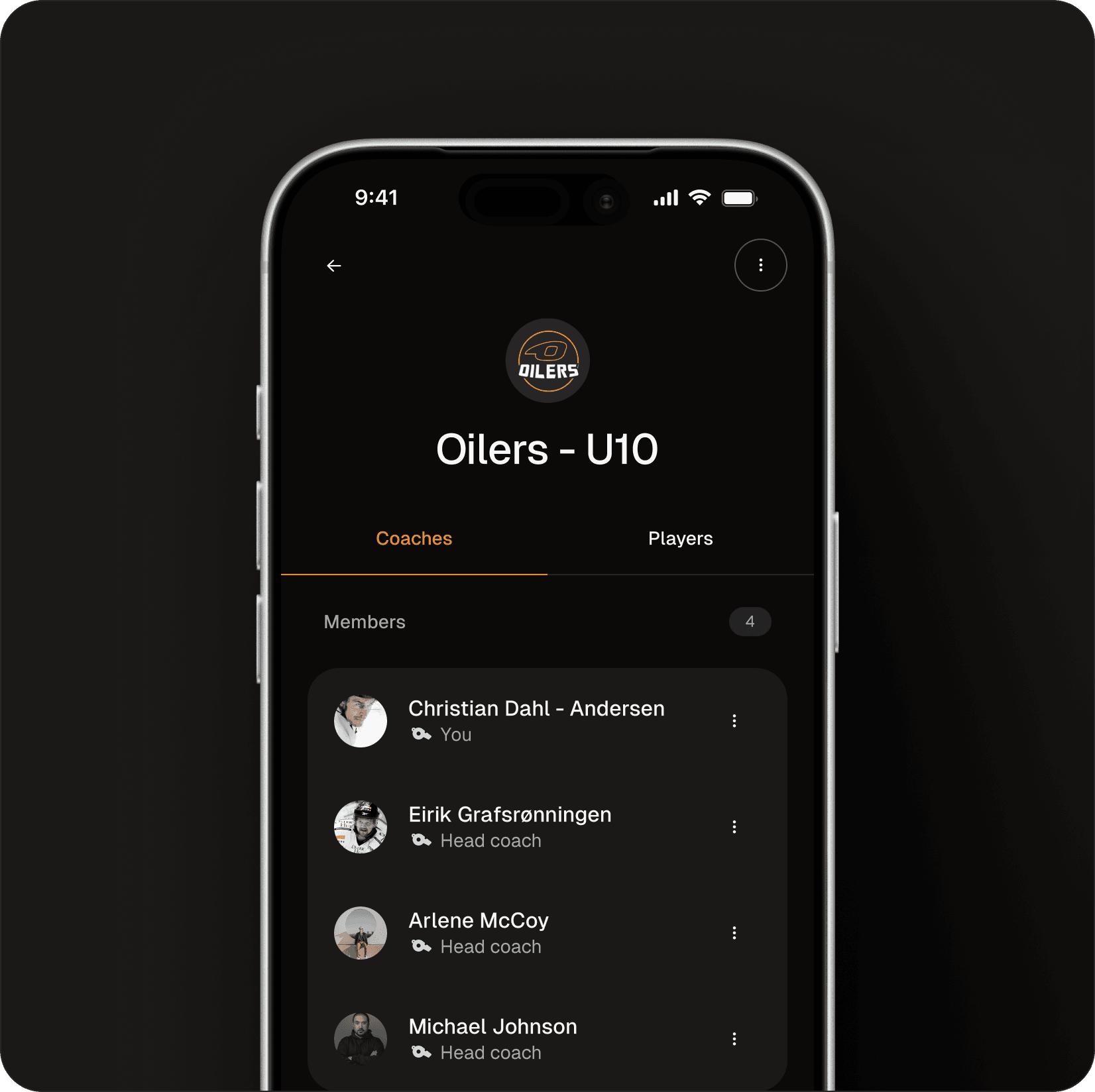 goalGetr team management